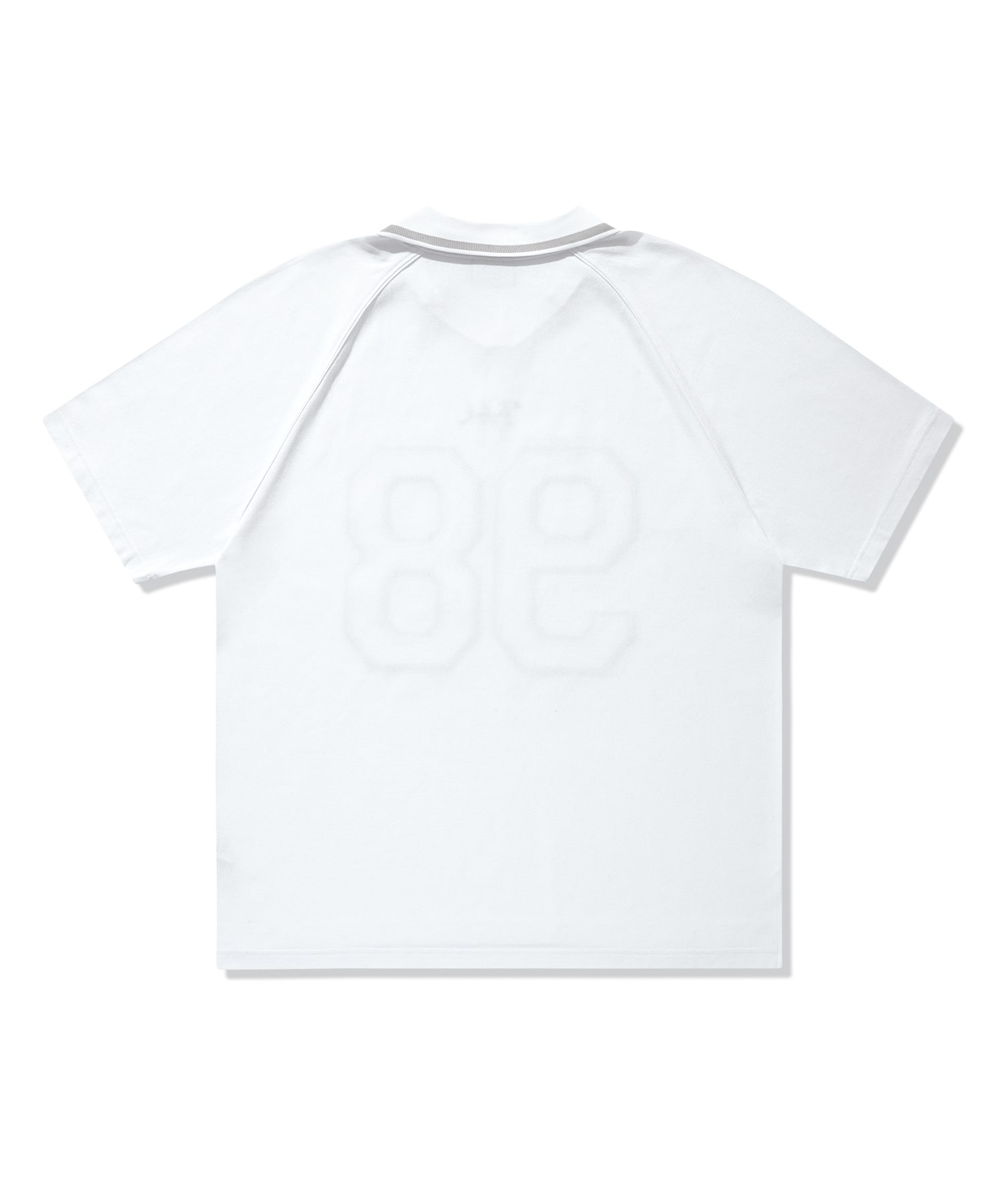 98 유니폼 라인 파이핑 피케 티셔츠 화이트
